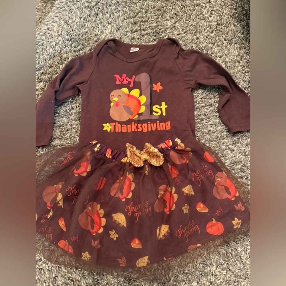 Thanksgiving Turkey Tutu Costume for Kids